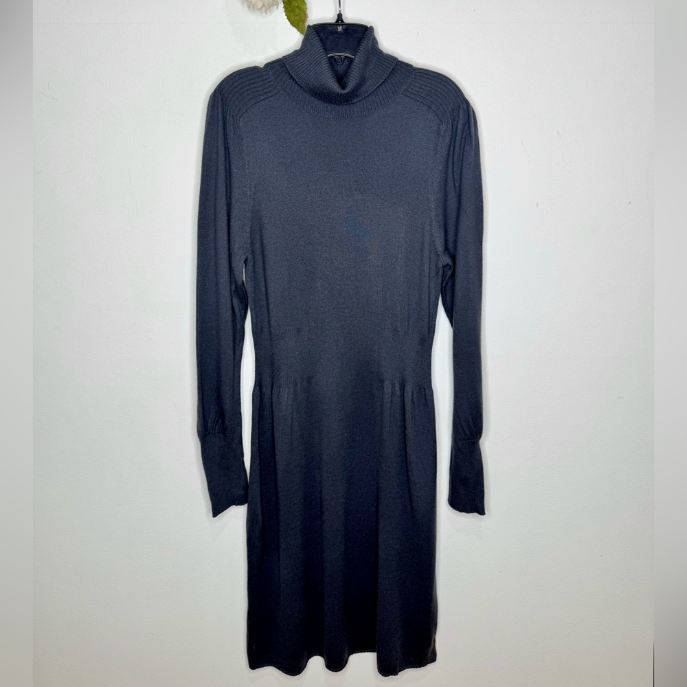 Hugo Boss Silk/Cashmere Knit Turtleneck Dress